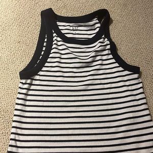 Pajama top from gap size medium navy blue and white striped